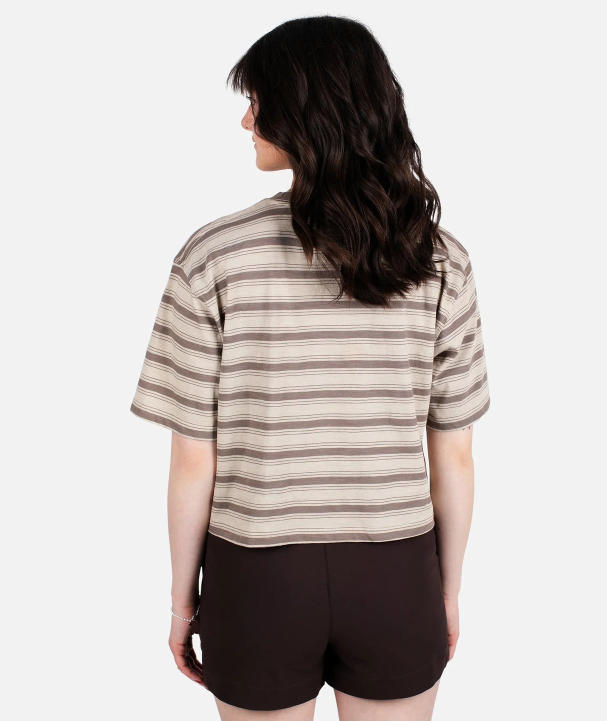 JETTY WOMENS AVALON STRIPED SHORT SLEEVE SHIRT 25