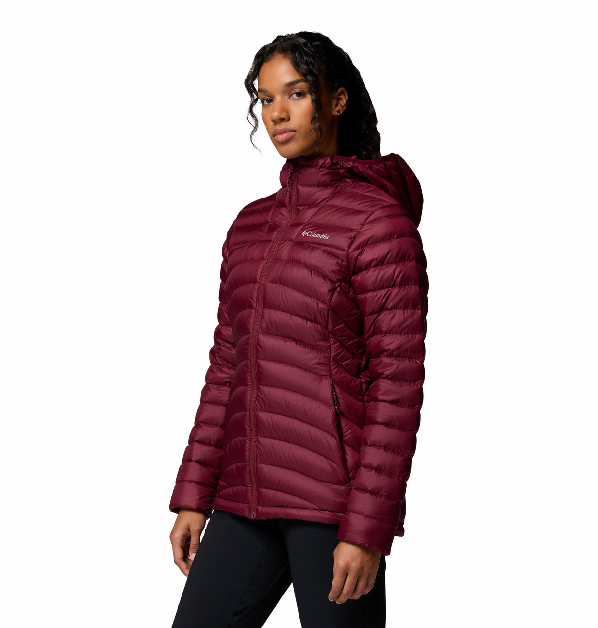 COLUMBIA WOMENS CORELITE™ DOWN HOODED WINTER JACKET