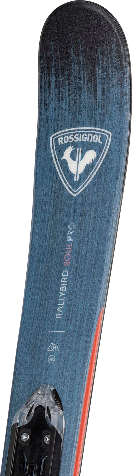 ROSSIGNOL WOMENS RALLYBIRD SOUL PRO W/ XP10 GW DOWNHILL SKIS 26