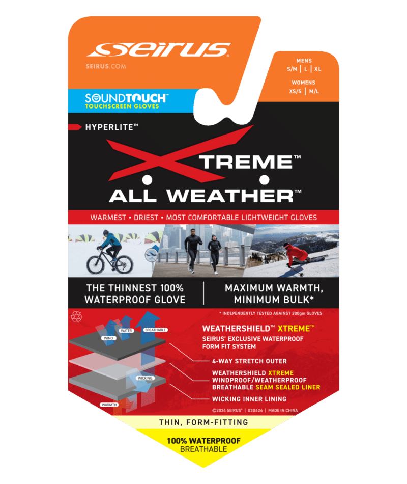 SEIRUS MENS XTREME ALL WEATHER™ ST HYPERLITE™ GLOVE 26