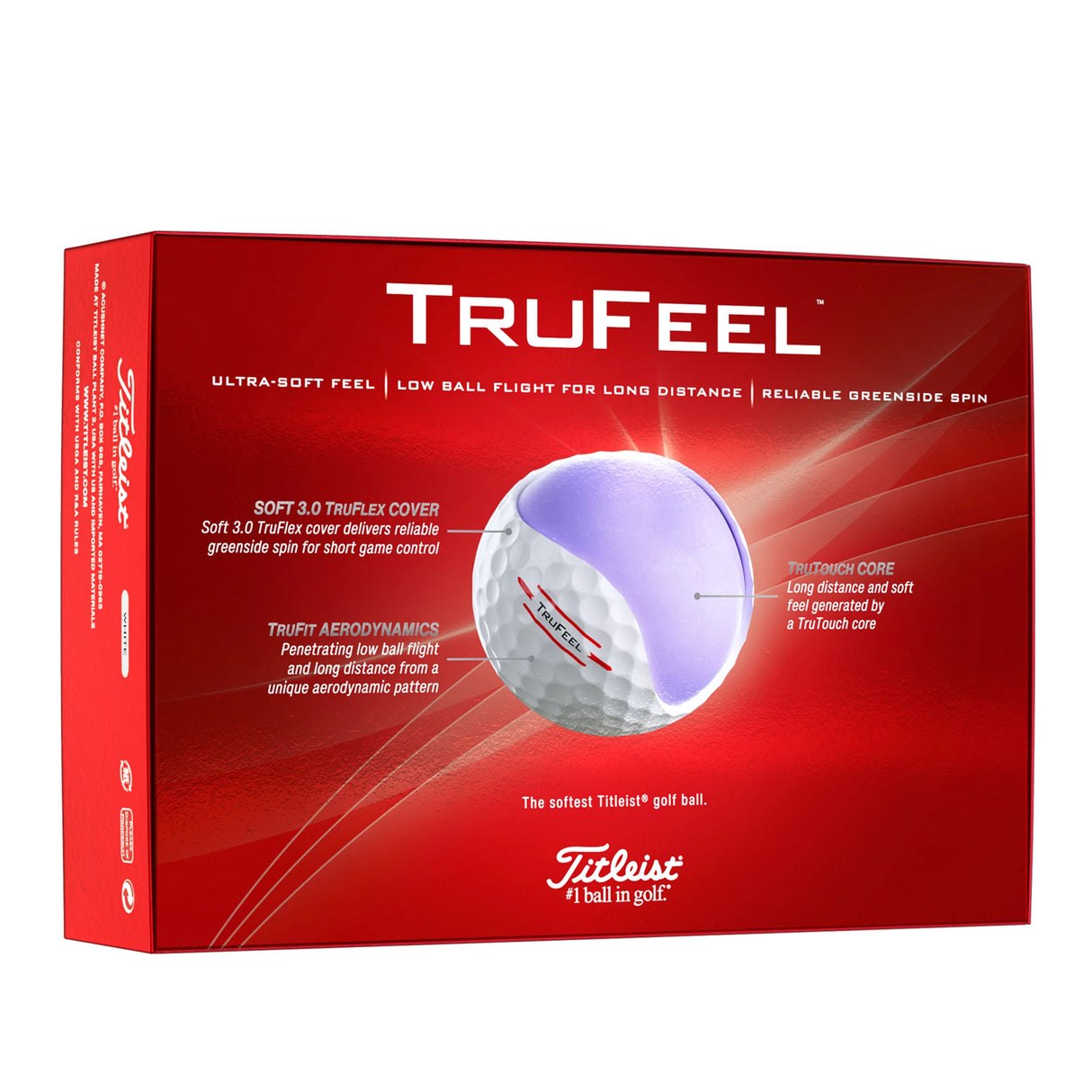 TITLEIST UNISEX TRUFEEL GOLF BALL 25