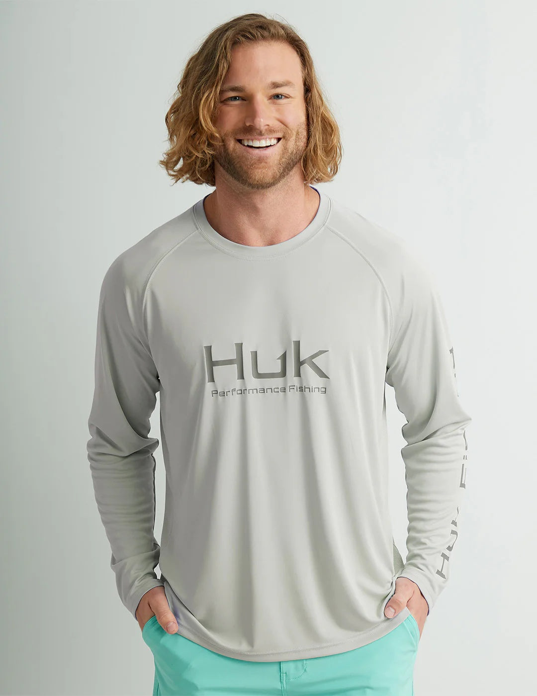 HUK MENS VENTED PURSUIT LONG SLEEVE SHIRT