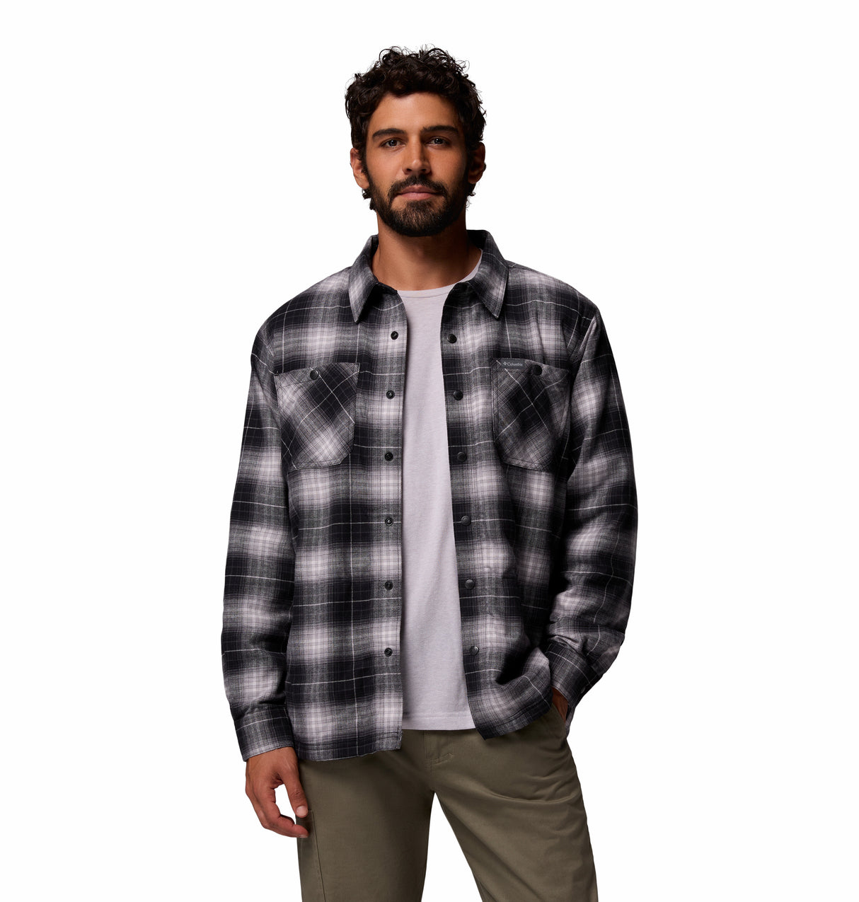 COLUMBIA MENS CORNELL WOODS™ FLEECE LINED LONG SLEEVE SHIRT