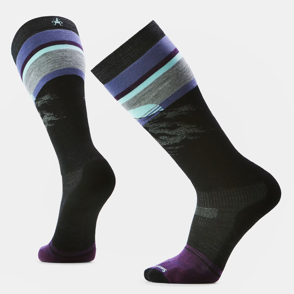 SMARTWOOL UNISEX SNOWBOARD TARGETED CUSHION MOUNTAIN SUNRISE OTC SOCKS