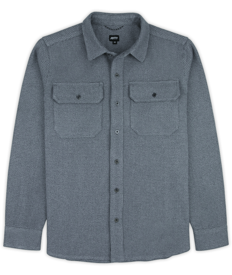 JETTY MENS CONCORDIA FLEECE LONG SLEEVE SHIRT