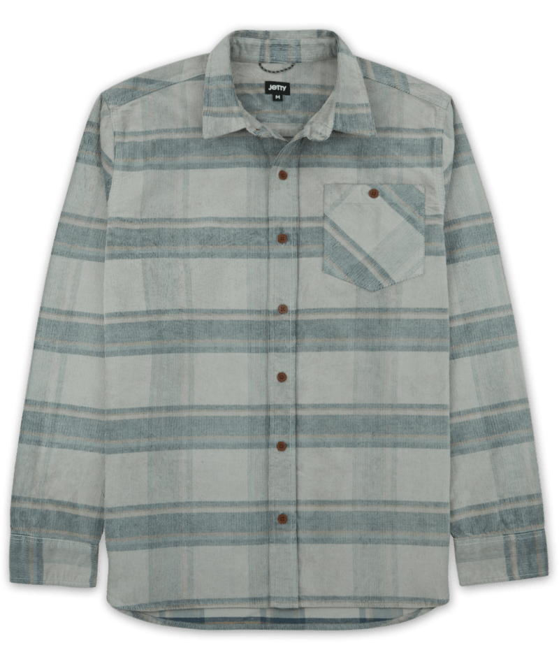 JETTY MENS CONCORDIA FLEECE LONG SLEEVE SHIRT