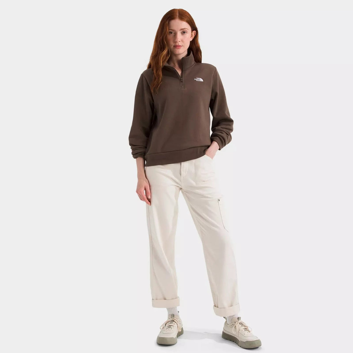 THE NORTH FACE WOMENS EVOLUTION SIMPLE DOME ¼ ZIP SWEATER 26