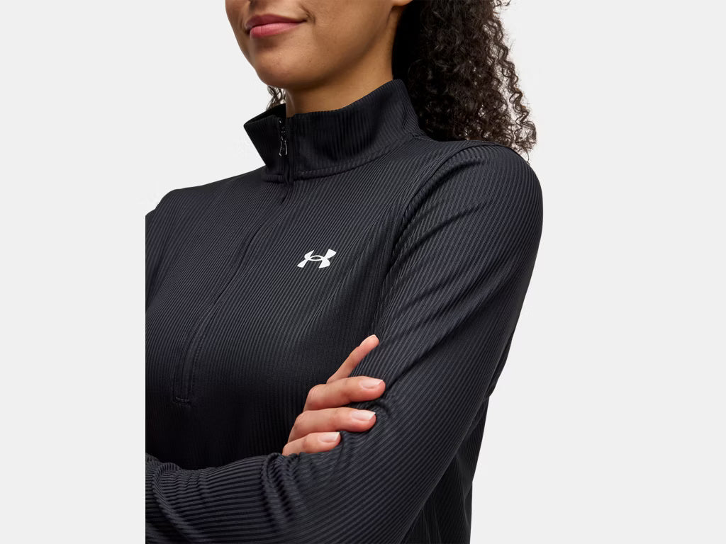 UNDER ARMOUR WOMENS TECH RIB 1/2 ZIP SWEATER 25