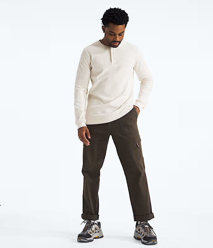 THE NORTH FACE MENS WAFFLE HENLEY LONG SLEEVE SHIRT