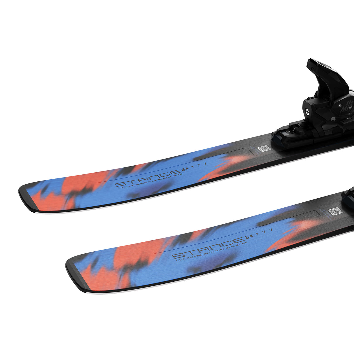 SALOMON MENS STANCE 84 + MI12 DOWNHILL SKIS 26