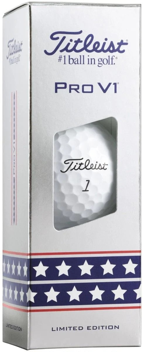 TITLEIST UNISEX PRO V1 USA GOLF BALL 25