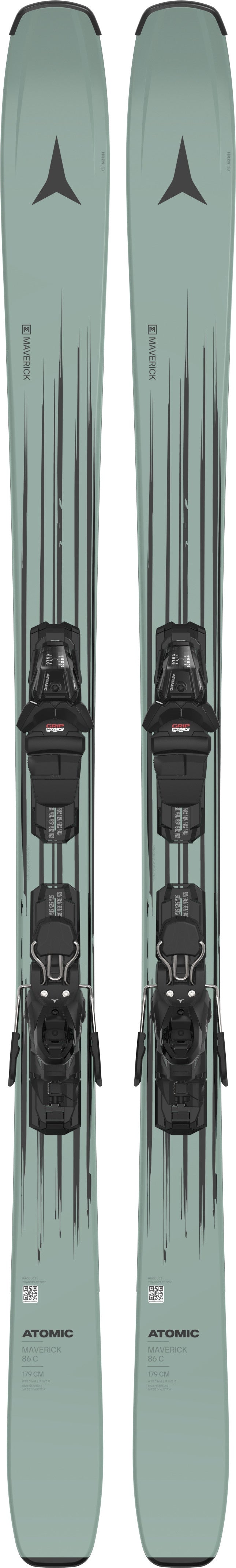 ATOMIC UNISEX MAVERICK 86 C R + M 10 GW DOWNHILL SKIS 26