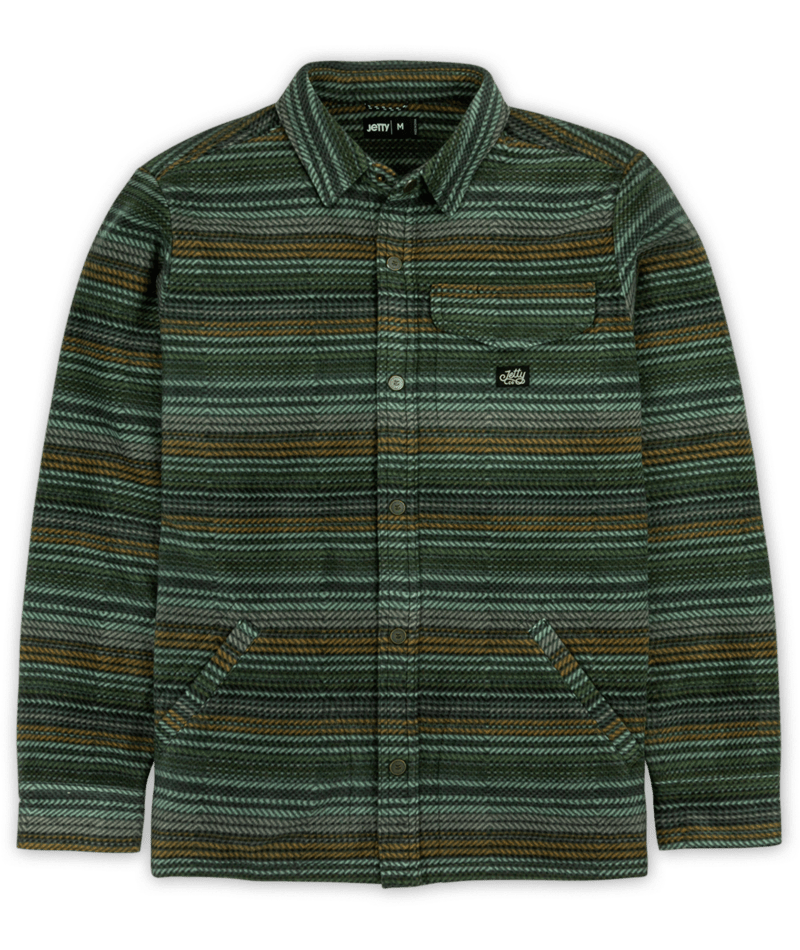 JETTY MENS CONCORDIA FLEECE LONG SLEEVE SHIRT