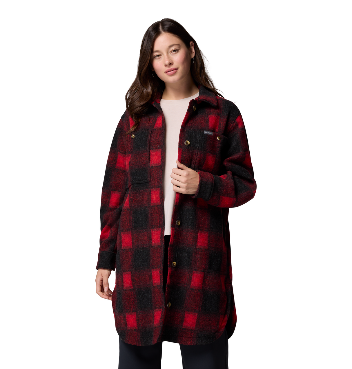 COLUMBIA WOMENS WILDEST VENTURE™ LONG FLEECE SOFTSHELL JACKET