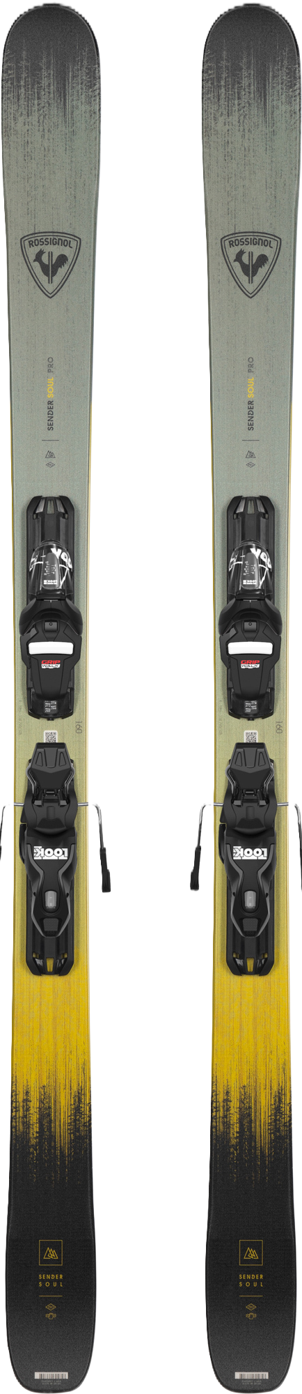 ROSSIGNOL MENS SENDER SOUL PRO W/ XP10 GW DOWNHILL SKIS