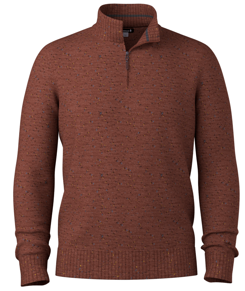 SMARTWOOL MENS SPARWOOD 1/4 ZIP SWEATER