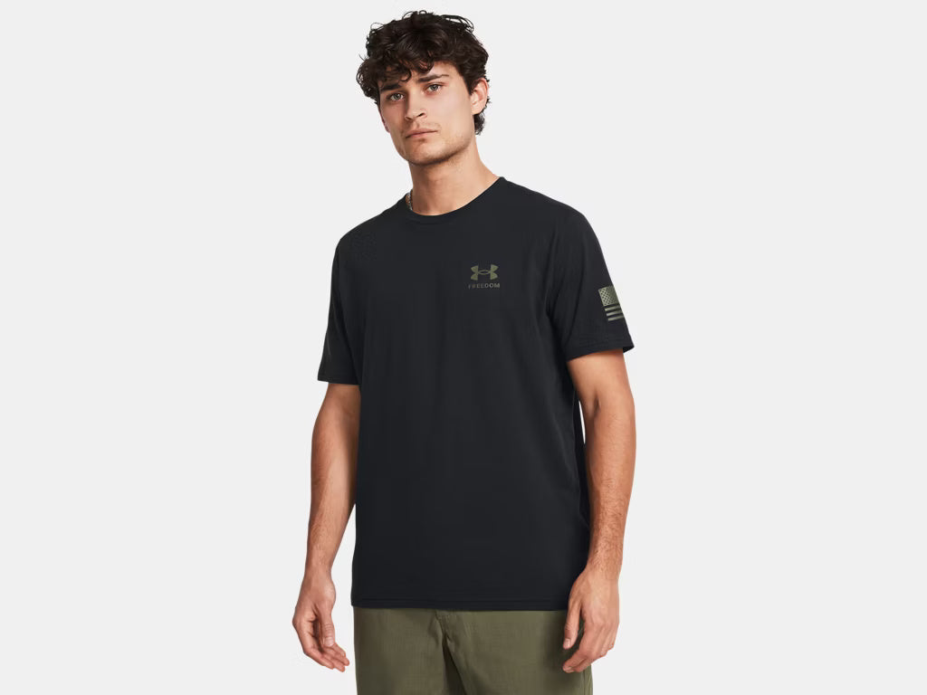 UNDER ARMOUR MENS UA FREEDOM FLAG GRADIENT SHORT SLEEVE SHIRT 25