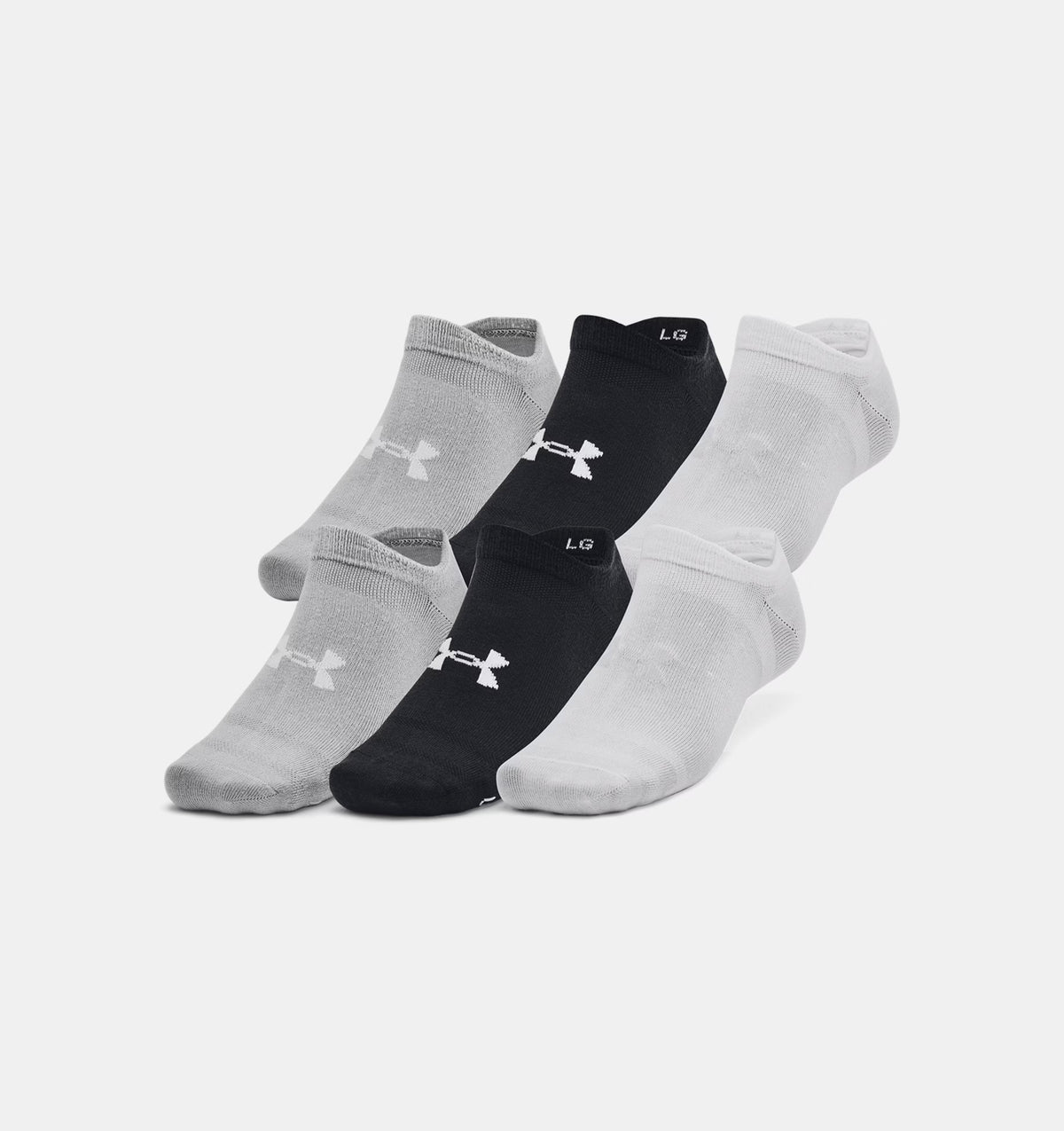 UNDER ARMOUR UNISEX UA ESSENTIAL 6-PACK SOCKS