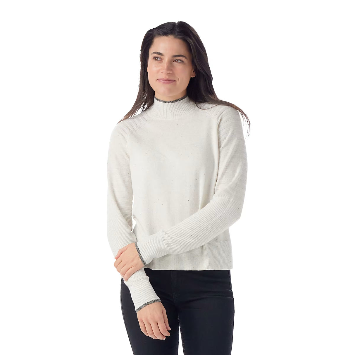 SMARTWOOL WOMENS EDGEWOOD MOCK NECK SWEATER
