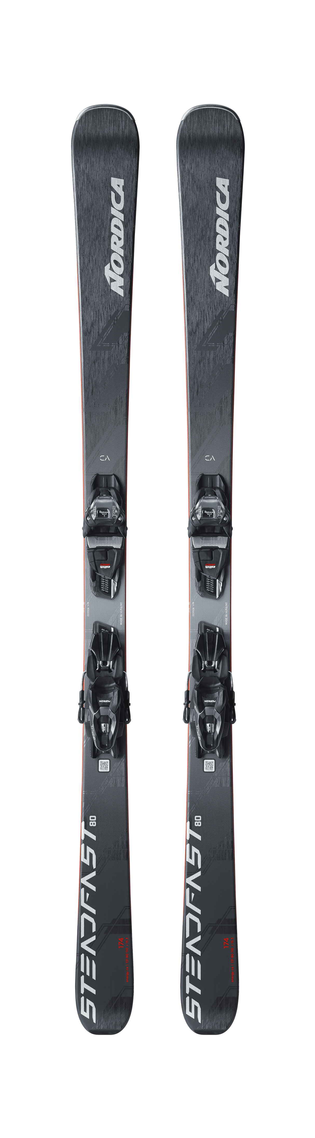NORDICA MENS STEADFAST 80 TP2 COMPACT 10 FDT DOWNHILL SKIS 26