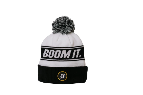 BRIDGESTONE MENS BOOM IT KNIT POM BEANIE HAT 25