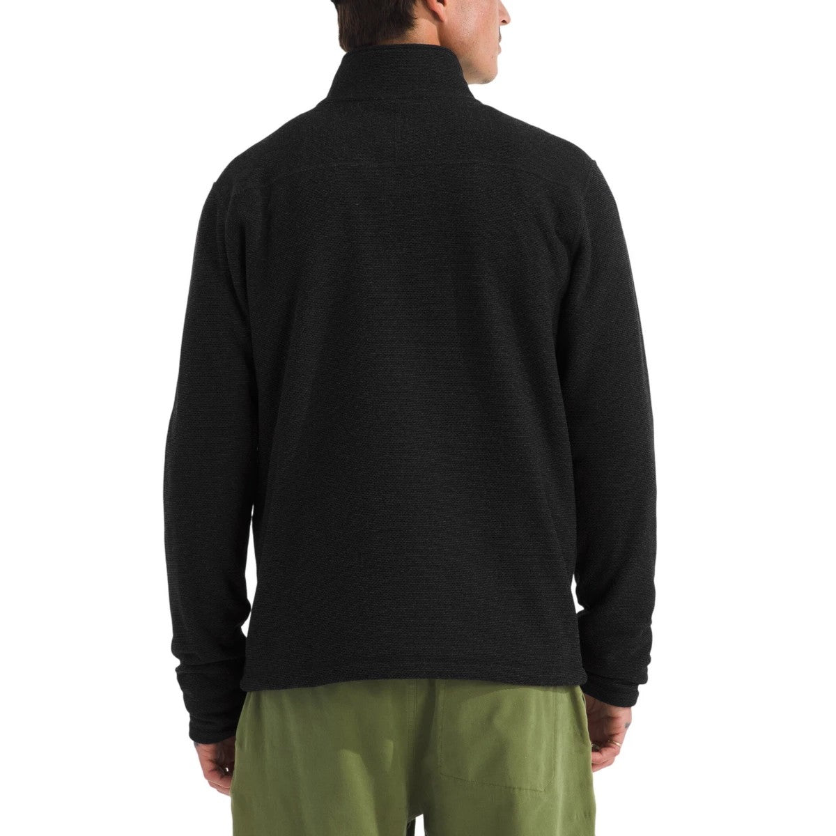 THE NORTH FACE MENS TEXTURED CAP ROCK ¼ ZIP SWEATER