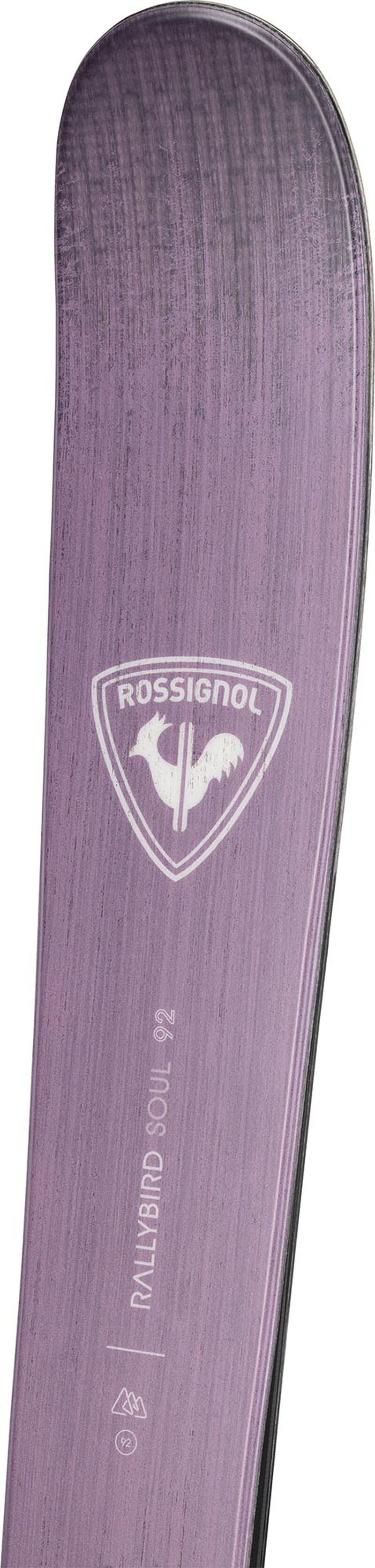 ROSSIGNOL WOMENS RALLYBIRD SOUL 92 W/ XP11 GW DOWNHILL SKIS 26