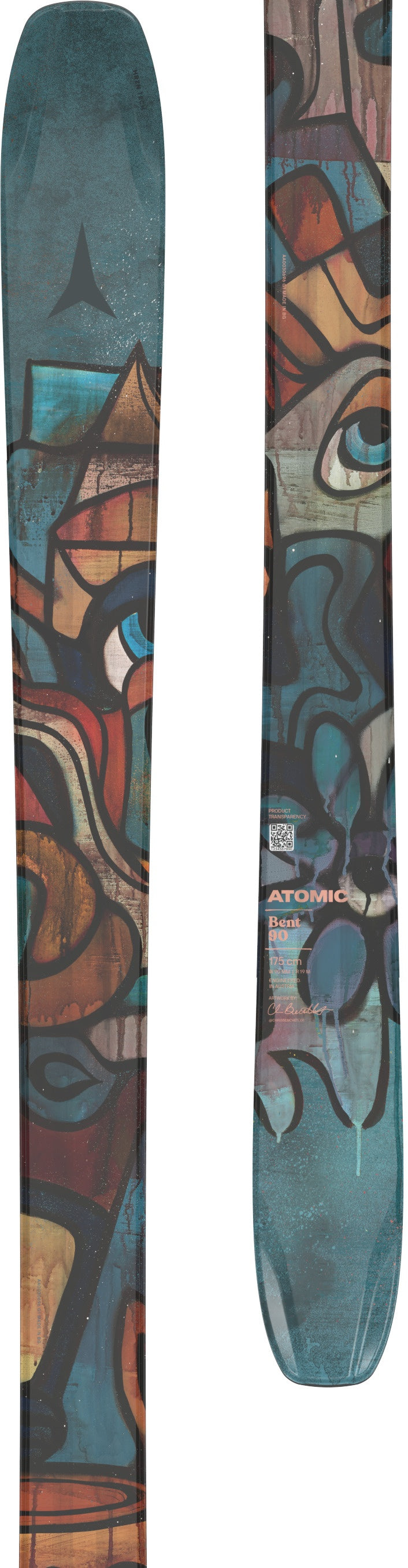 ATOMIC UNISEX BENT 90 DOWNHILL SKIS 26