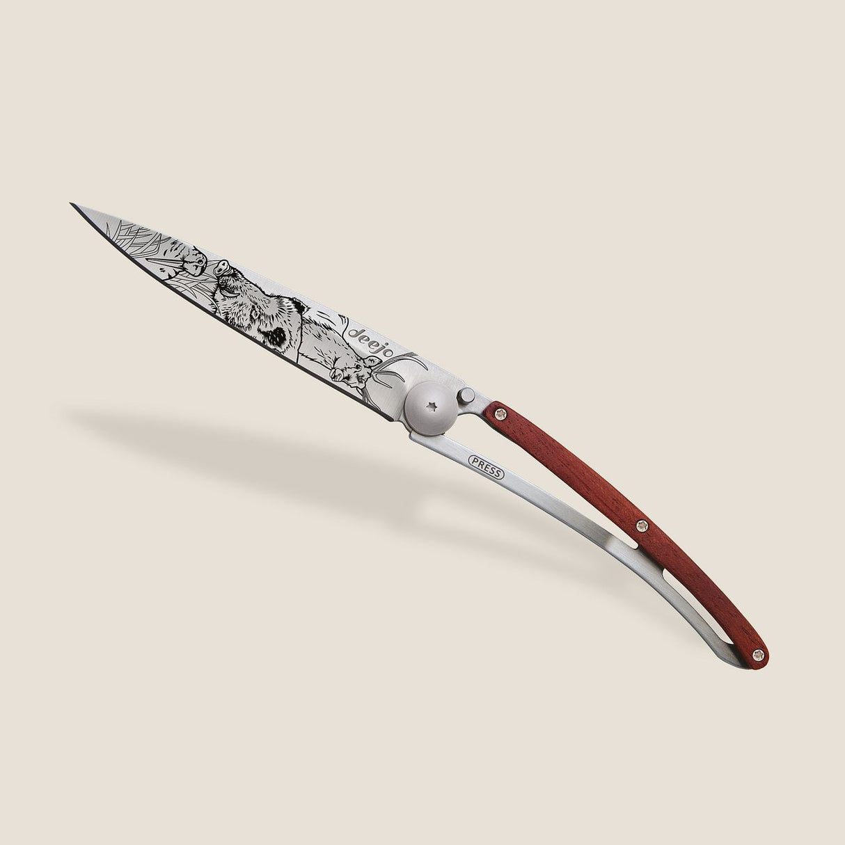 DEEJO 37G HUNTING SCENE KNIFE 25