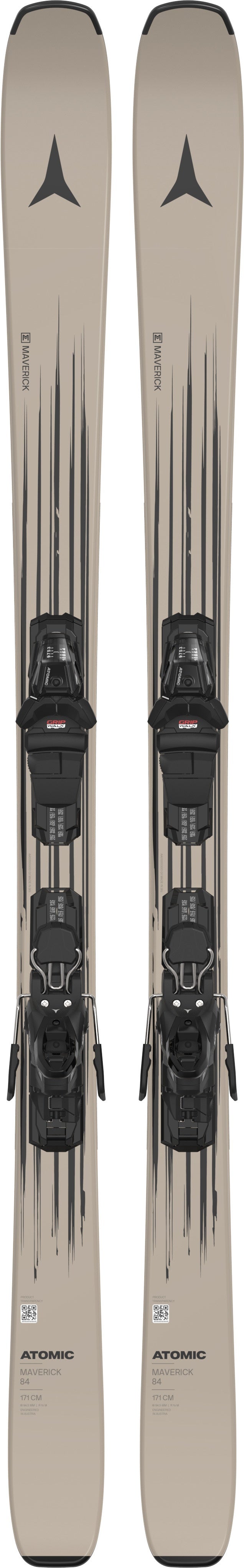 ATOMIC UNISEX MAVERICK 84 R + M 10 GW DOWNHILL SKIS 26