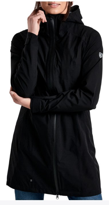 KUHL WOMENS STRETCH VOYAGR TRENCH RAIN JACKET 26