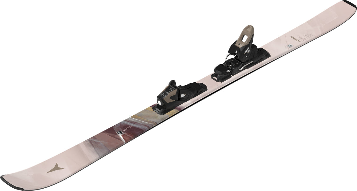 ATOMIC WOMENS MAVEN 84 R + M 10 GW DOWNHILL SKIS 26