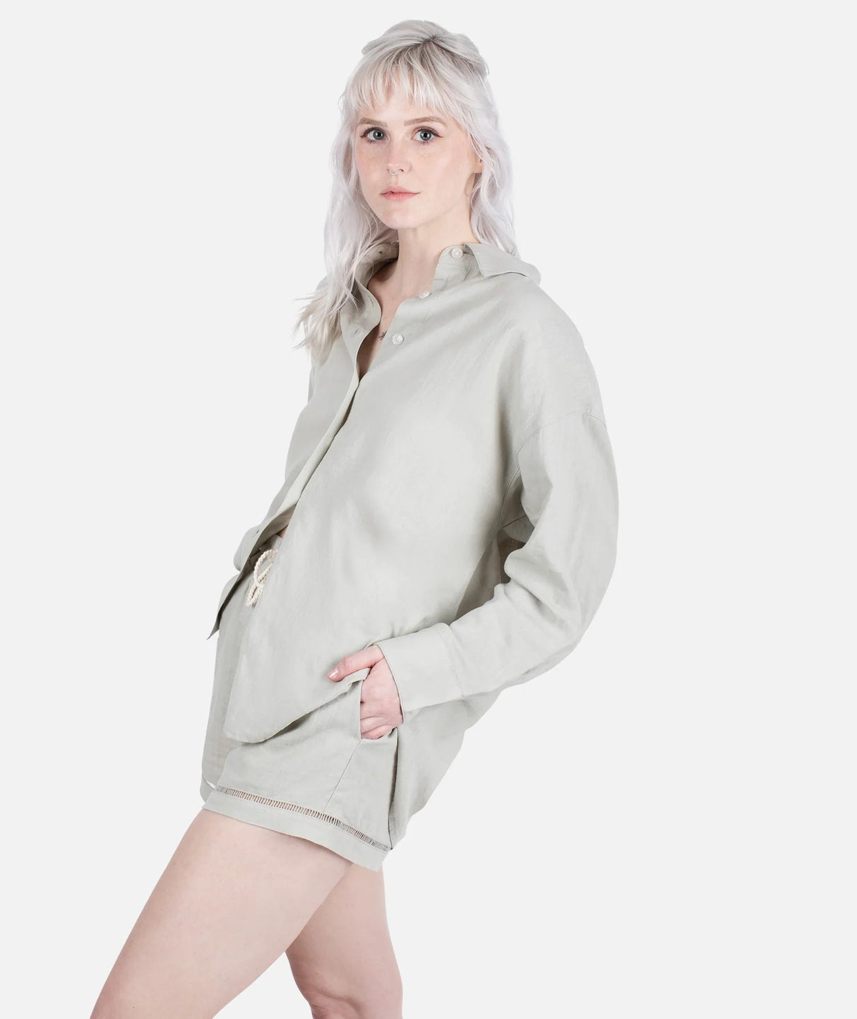 JETTY WOMENS ATLANTIS OVERSIZED LONG SLEEVE SHIRT 25