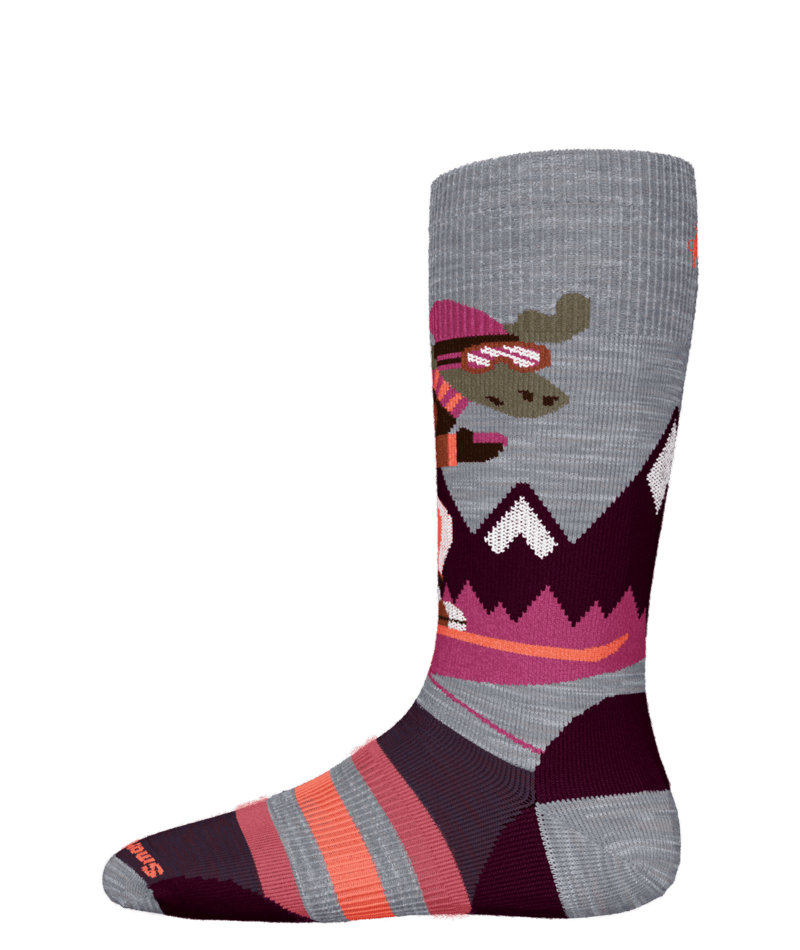 SMARTWOOL YOUTH WINTERSPORT FULL CUSHION MOUNTAIN MOOSE OTC SOCKS