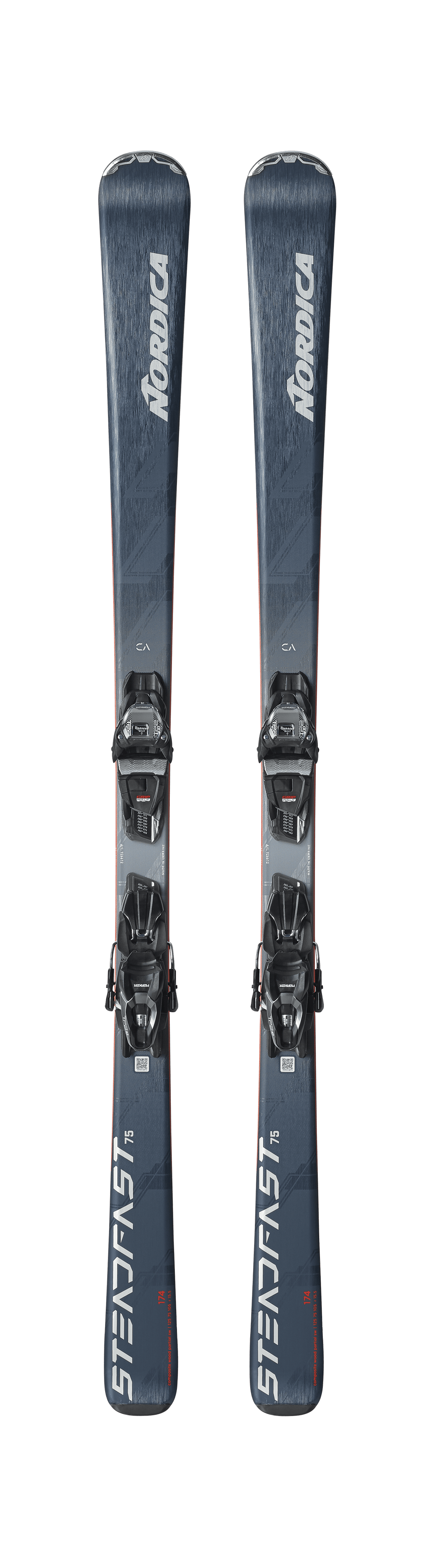 NORDICA MENS STEADFAST 75 TP2 COMPACT 10 FDT DOWNHILL SKIS 26