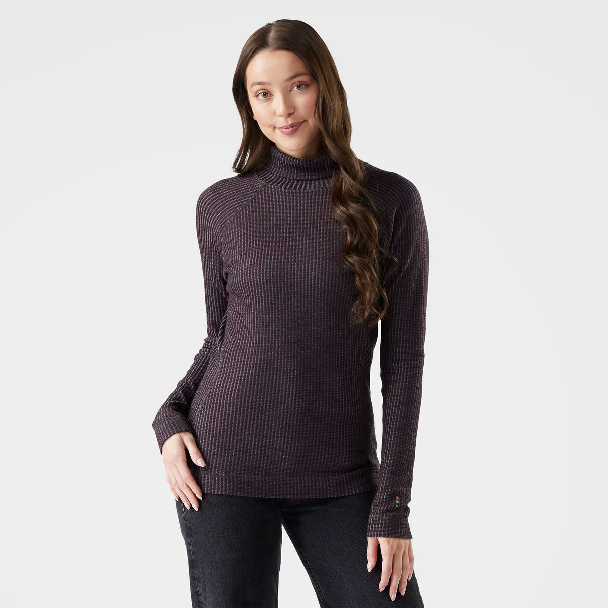 SMARTWOOL WOMENS THERMAL MERINO RIB TURTLENECK SWEATER