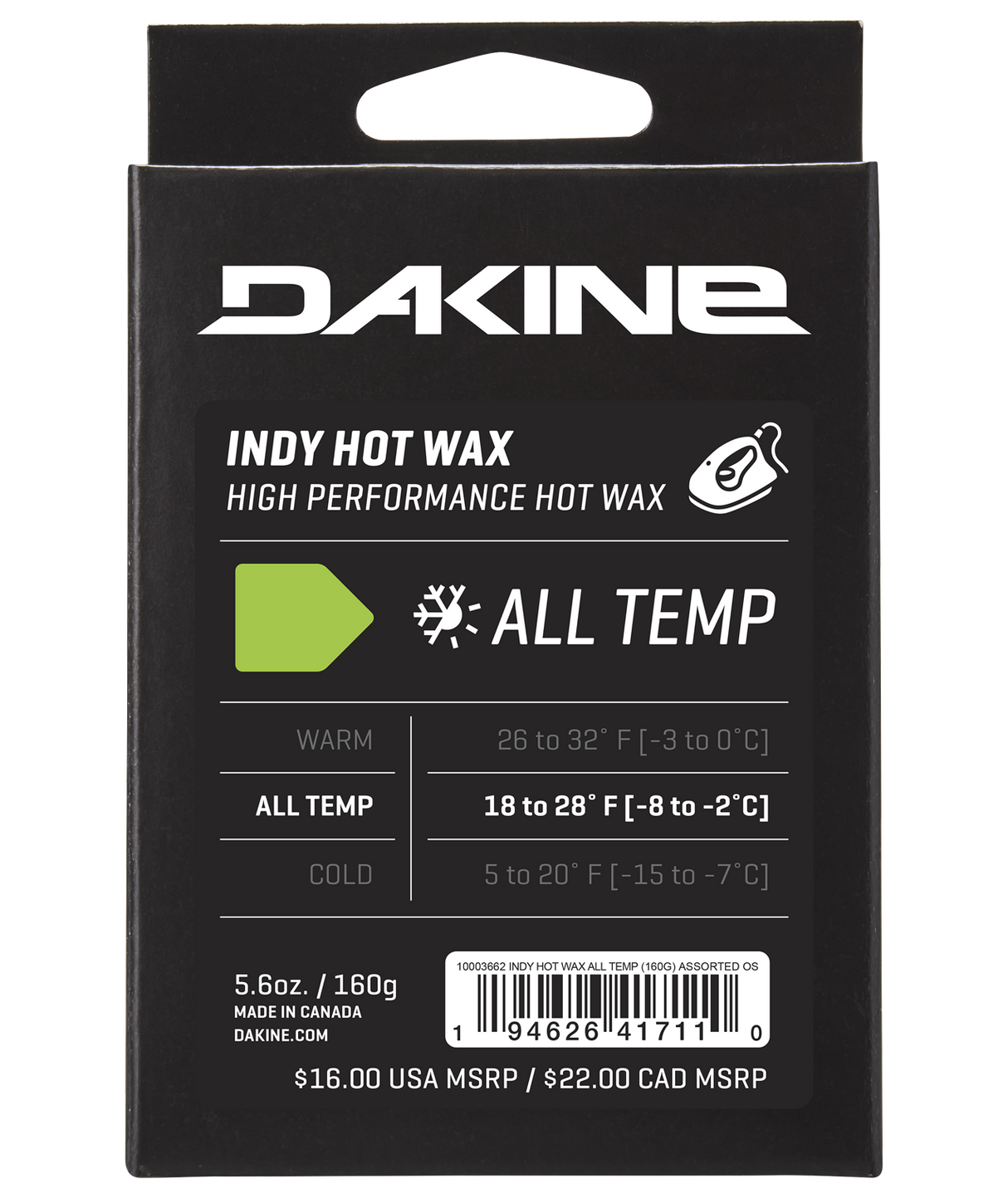 DAKINE UNISEX INDY HOT WAX ALL TEMP WAX 26