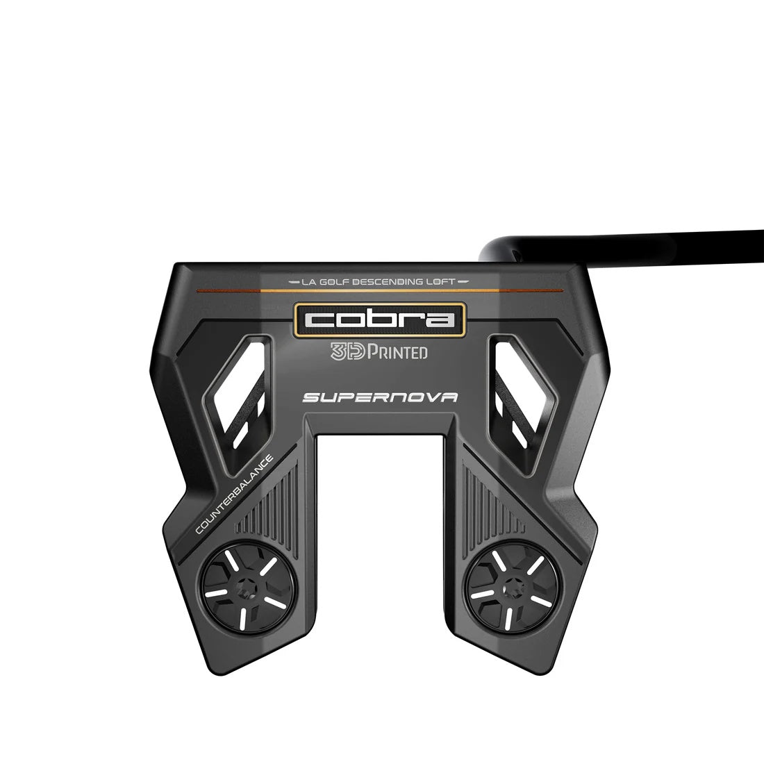 COBRA UNISEX 3DP SUPERNOVA COUNTERBALANCE BLACK SINGLE BEND PUTTER 25