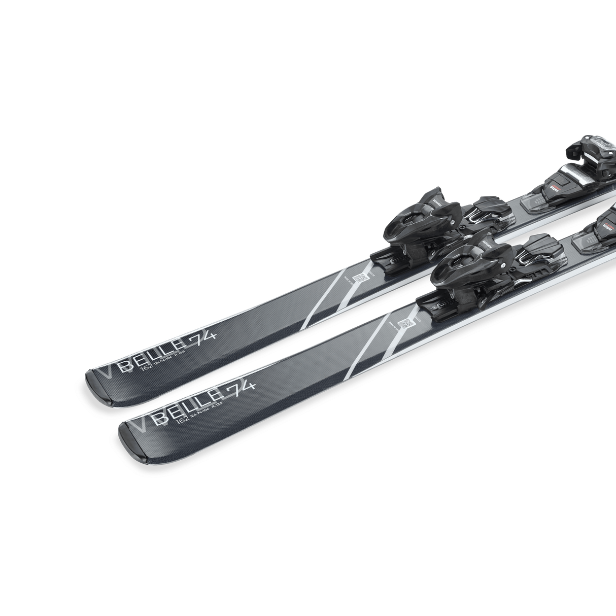 NORDICA WOMENS WILD BELLE 74 TP2 COMPACT 10 FDT DOWNHILL SKIS 26