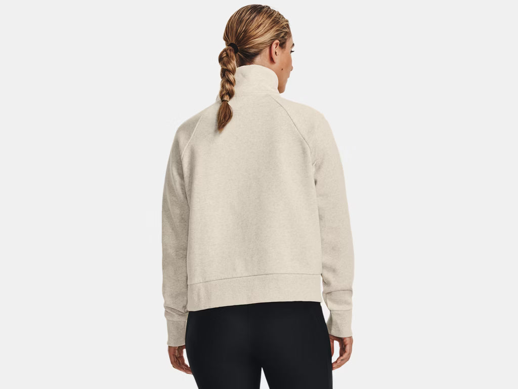 UNDER ARMOUR WOMENS UA RIVAL FLEECE 1/2 ZIP SWEATER 25