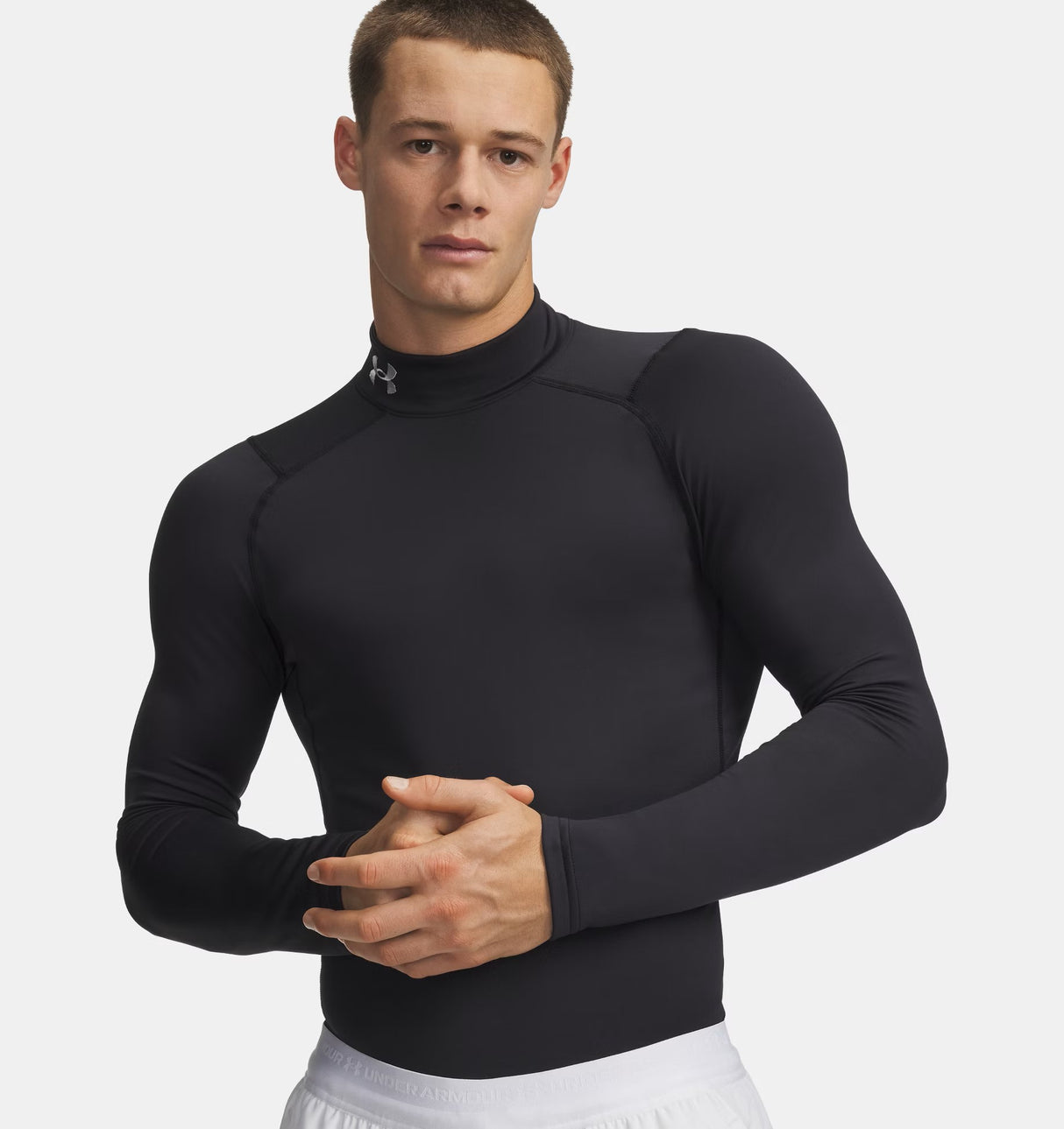 UNDER ARMOUR MENS COLDGEAR® FITTED MOCK BASELAYER TOP