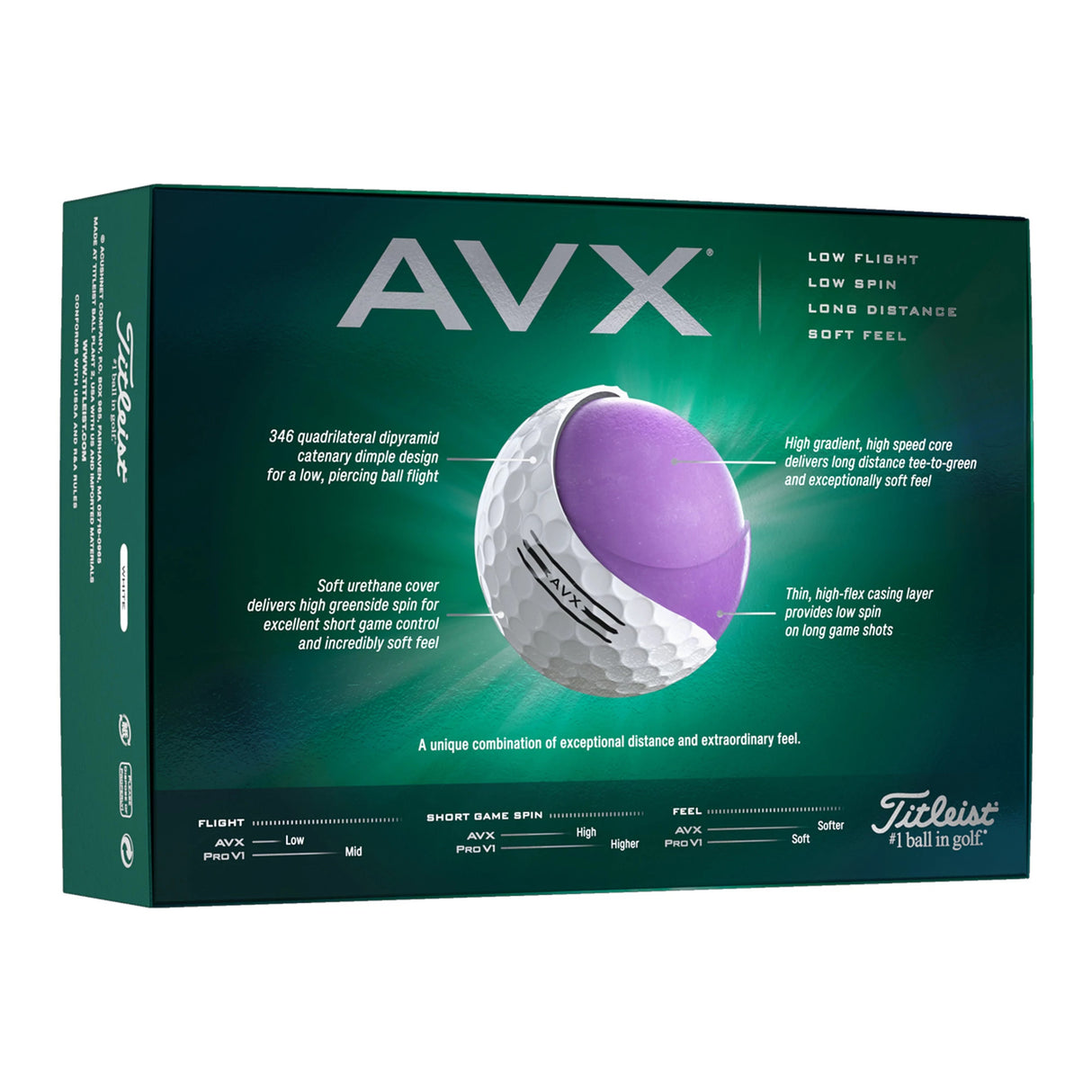 TITLEIST UNISEX AVX GOLF BALL 25