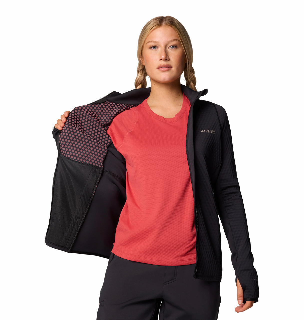 COLUMBIA WOMENS CRYSTAL LEAF™ OMNI-HEAT™ HELIX FULL ZIP SWEATER