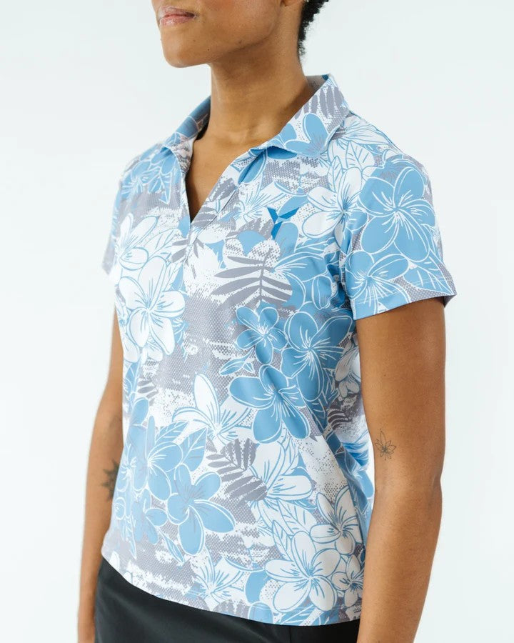 YATTA WOMENS TROPICAL MIST POLO 25