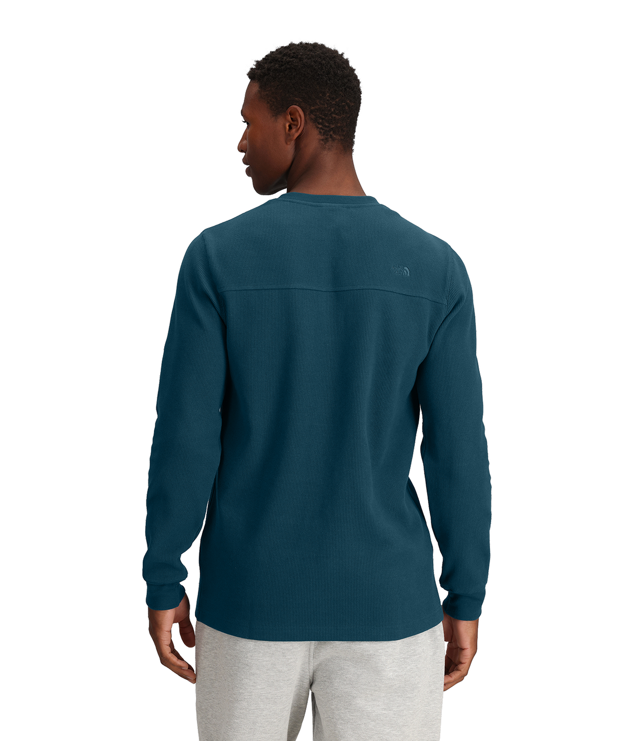 THE NORTH FACE MENS WAFFLE HENLEY LONG SLEEVE SHIRT