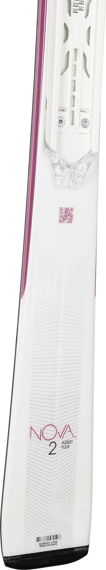 ROSSIGNOL WOMENS NOVA 2 W/ XP10 GW DOWNHILL SKIS 26