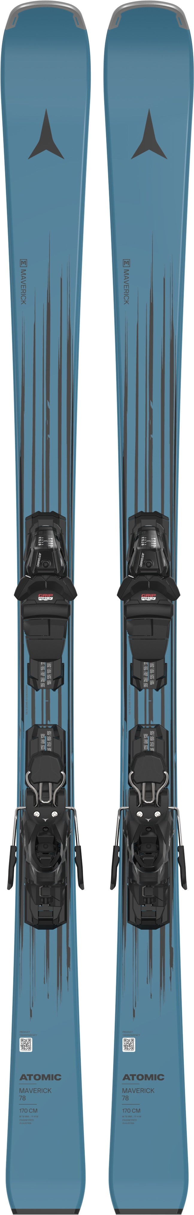 ATOMIC UNISEX MAVERICK 78 + M 10 GW DOWNHILL SKIS 26