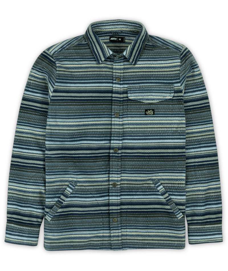 JETTY MENS CONCORDIA FLEECE LONG SLEEVE SHIRT