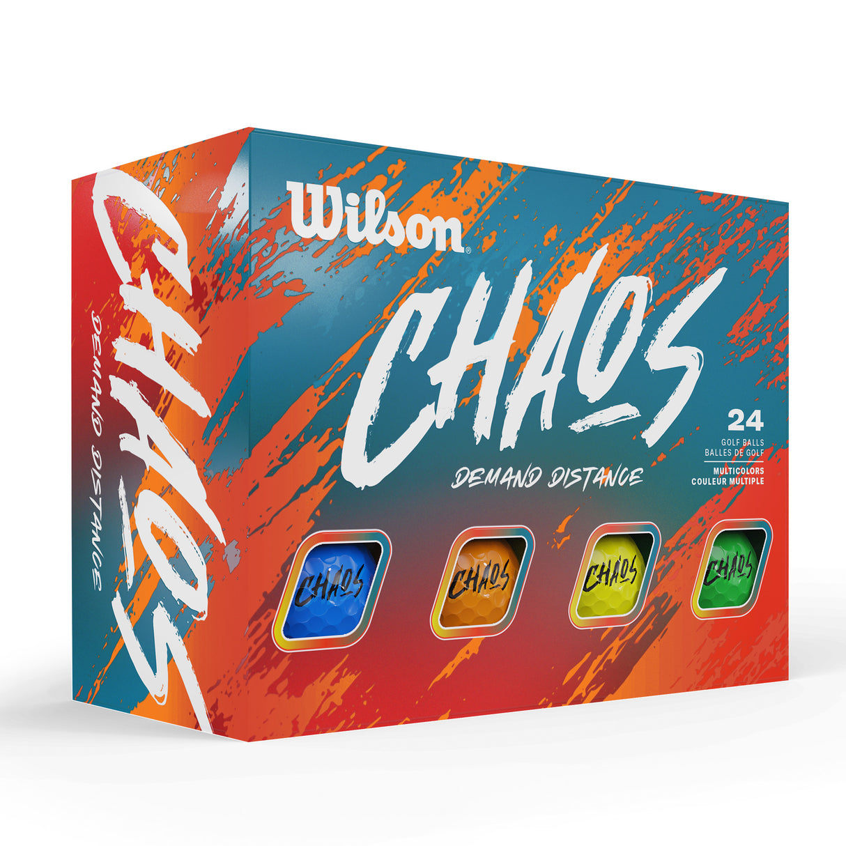 WILSON UNISEX CHAOS GOLF BALL 25