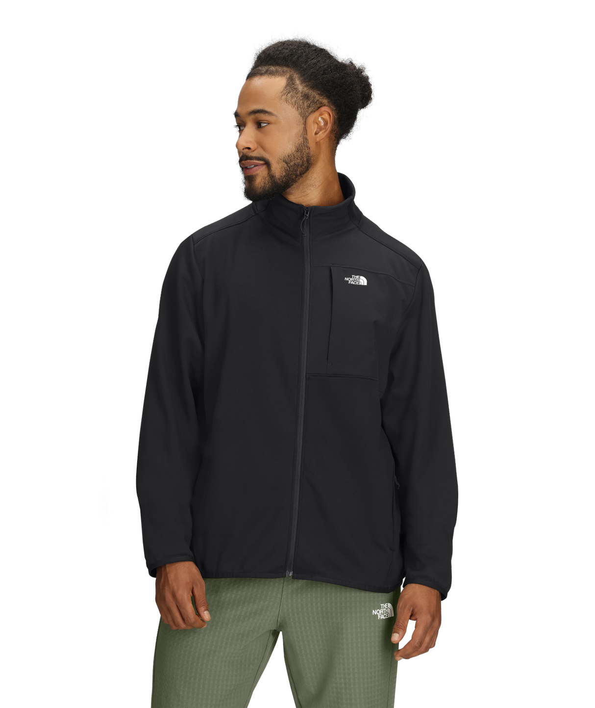 THE NORTH FACE MENS TNF™ PERFORMANCE FLEECE FULL ZIP SOFTSHELL JACKET
